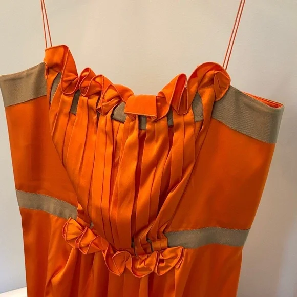 tahari orange dress Tahari orange dress